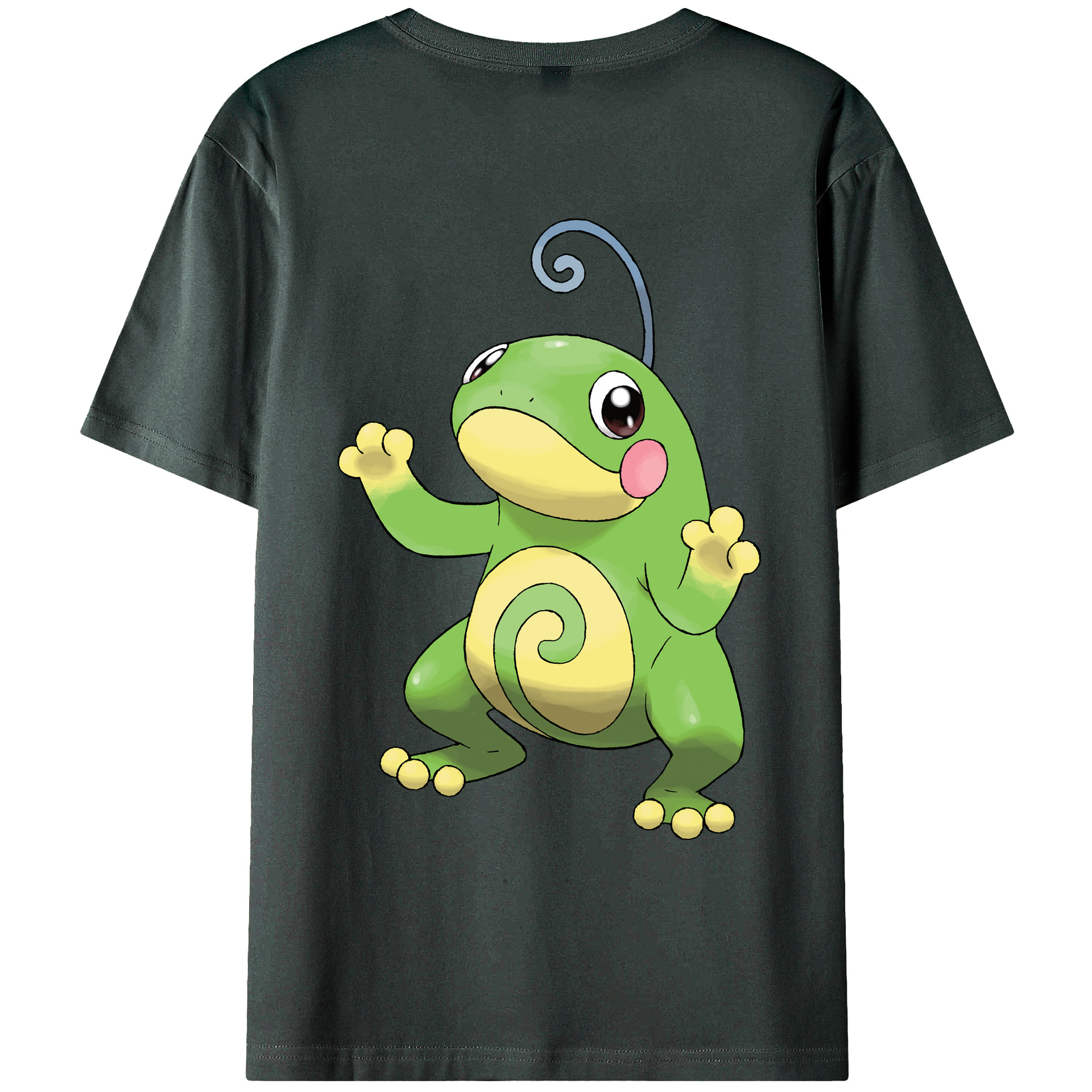（画像用） ポケットモンスター Pokémon 綿100％ メンズ半袖Tシャツ（バックプリント） 通気性